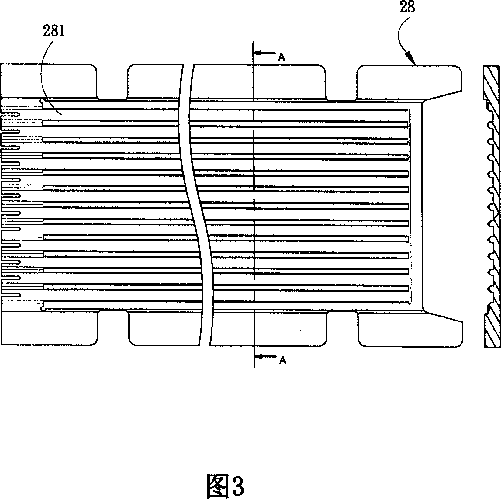 Container conversion device for semi-conductor packaging element