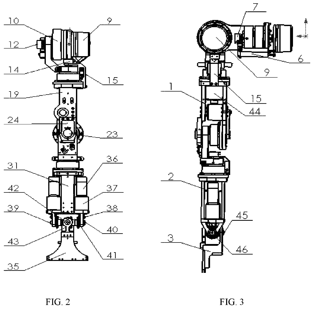 Seven-degrees-of-freedom humanoid robotic arms