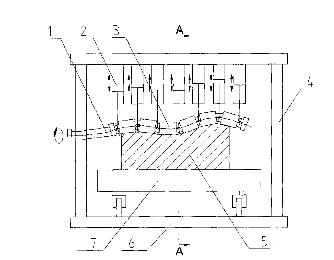 Curved surface finishing processing device