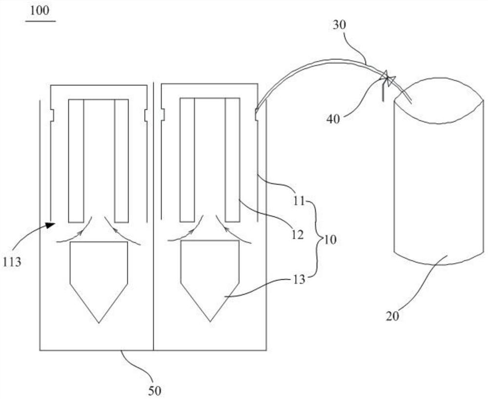 Double-cavity bottle filling technology and filling equipment