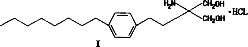 Method for preparing 2-para octylphenyl ehtyl-2-amino propanediol