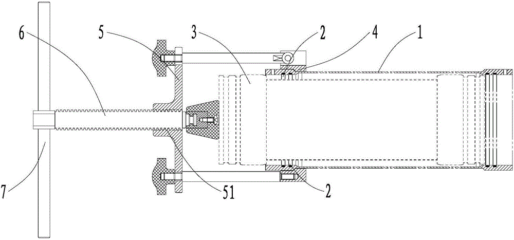 Installation mechanism used for installing inner sleeve in tubular heat exchanger