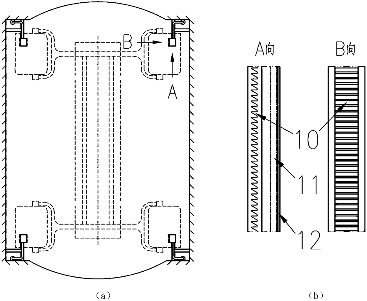 Lifting device for suspended intelligent three-dimensional rail transit system