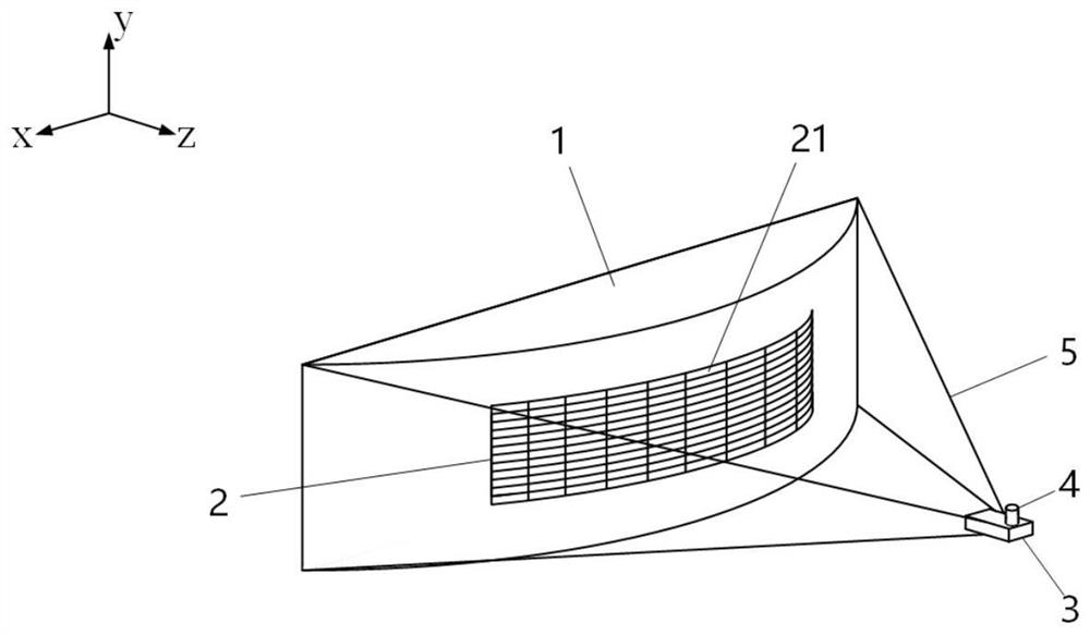 Conformal reflector antenna with highly directional cylindrical convex surface based on metasurface