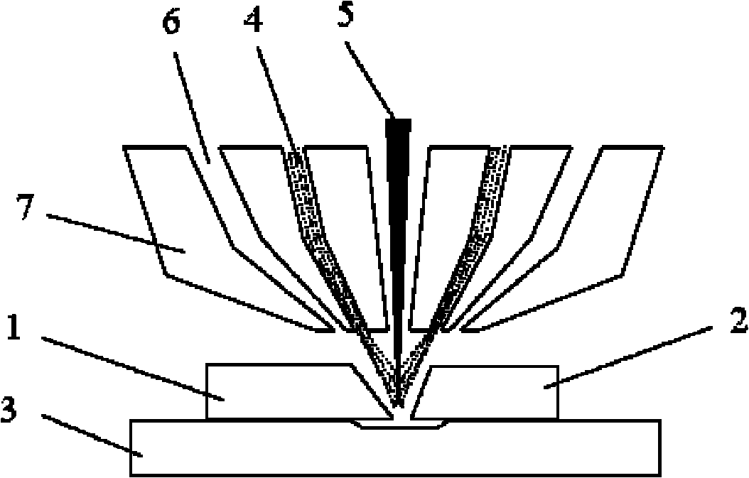 Method for performing laser welding by filling powder between aluminum sheet and steel sheet