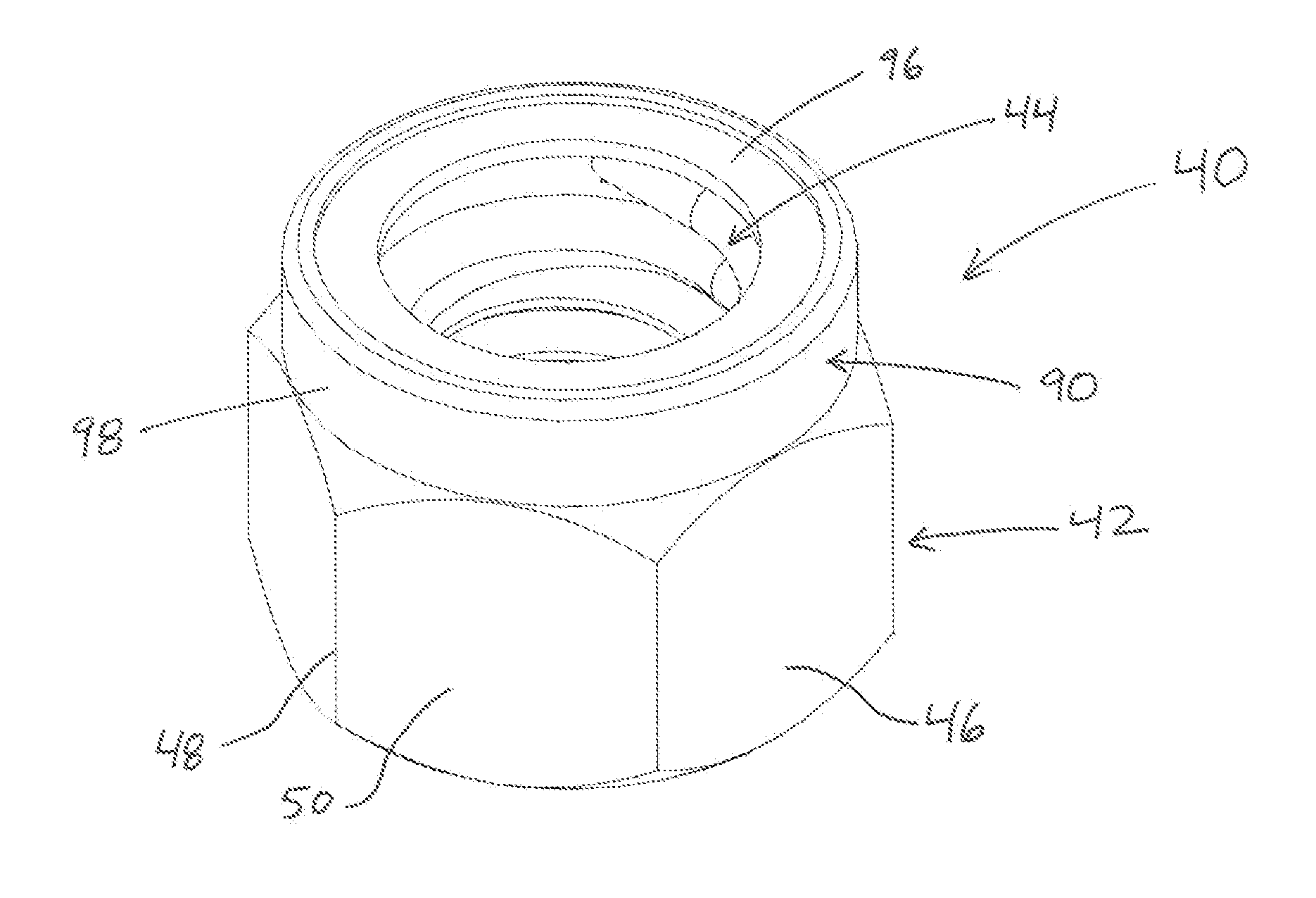 Locking threaded fastener