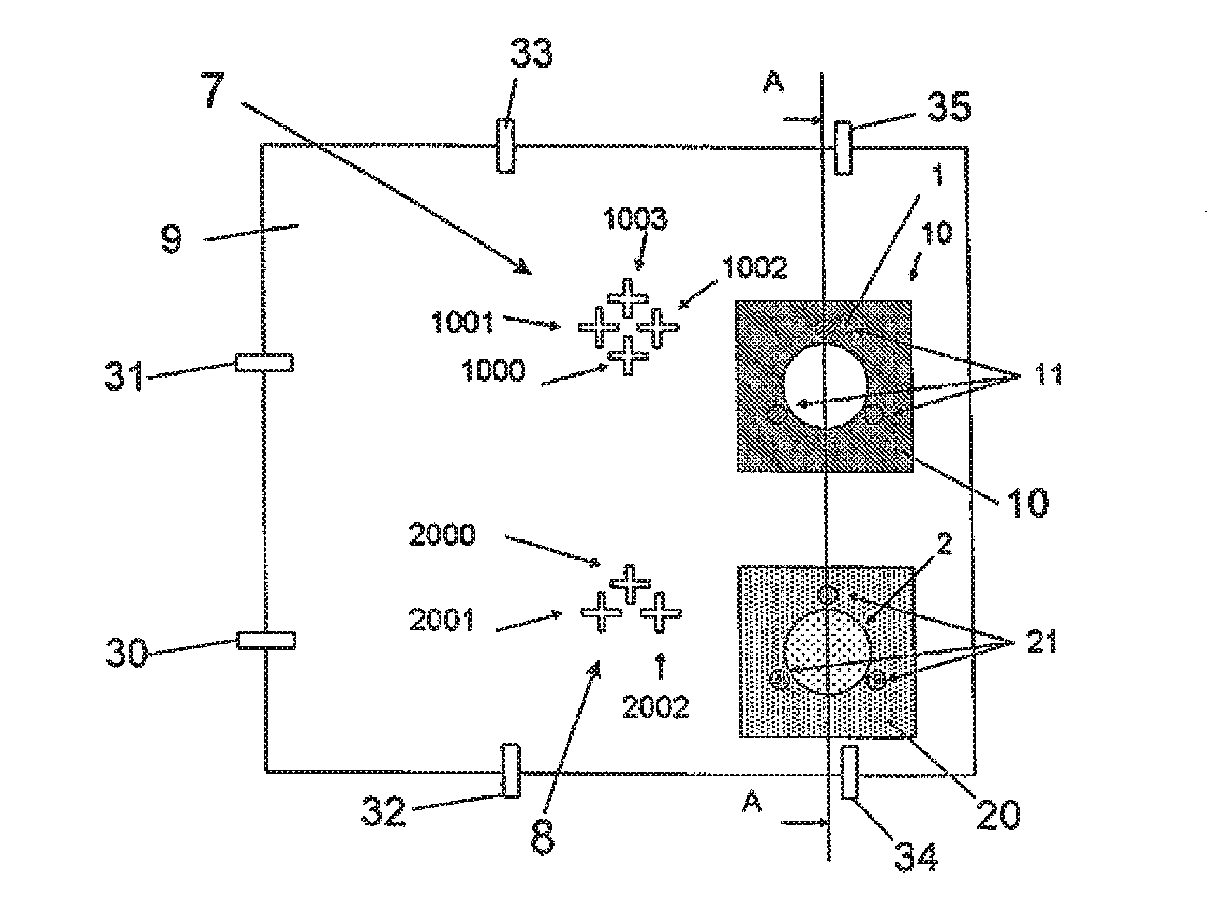 Device for alignment of two substrates