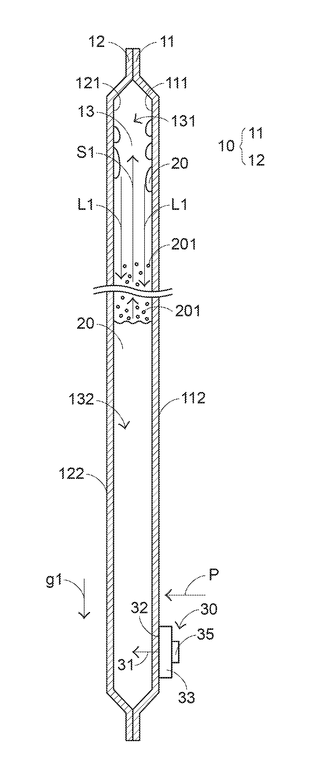 Siphon-type heat dissipation device and display device with same