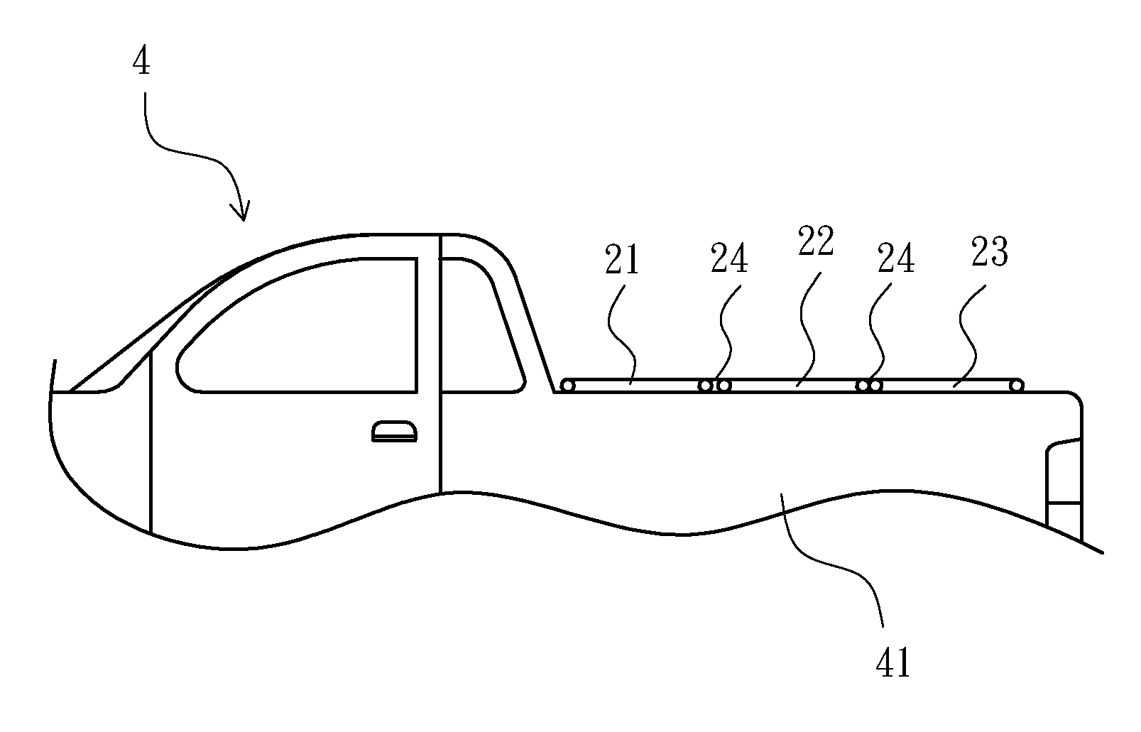 Clamp structure for tonneau cover of pick-up truck