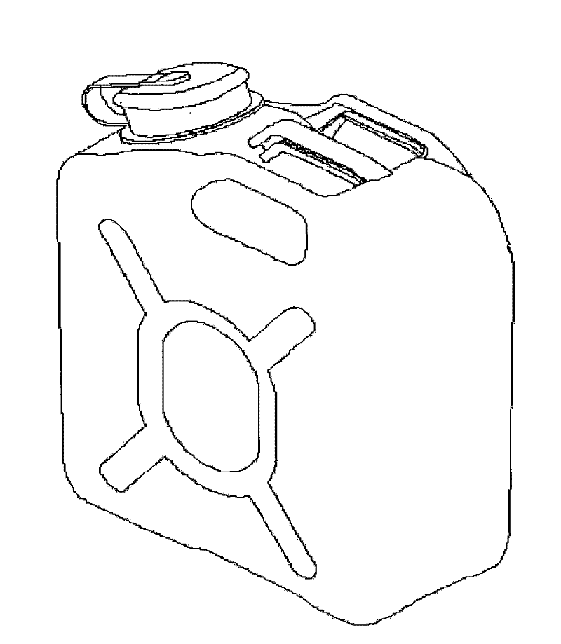 Portable plastic flat handle drum