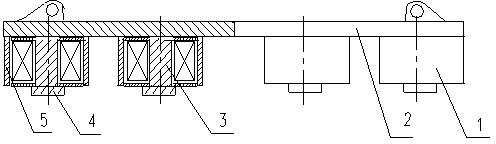 U-shaped combined lifting electromagnet
