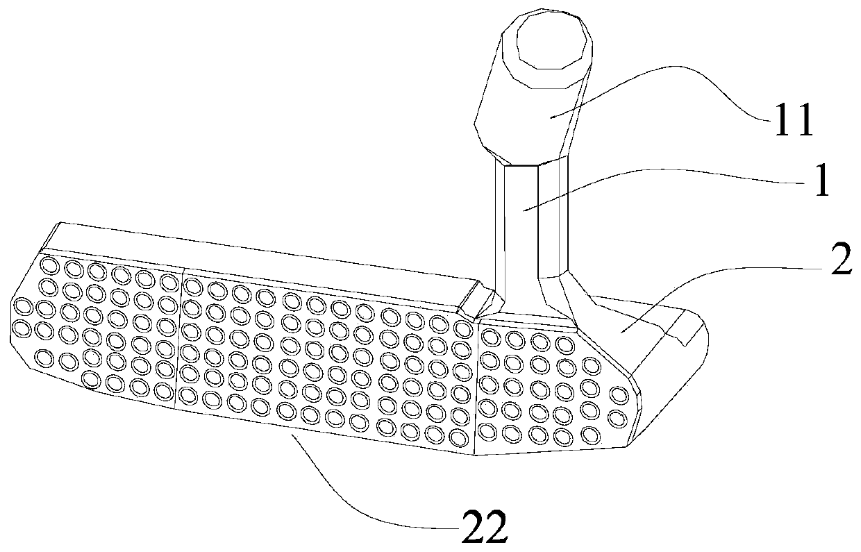 Golf putter head and putter