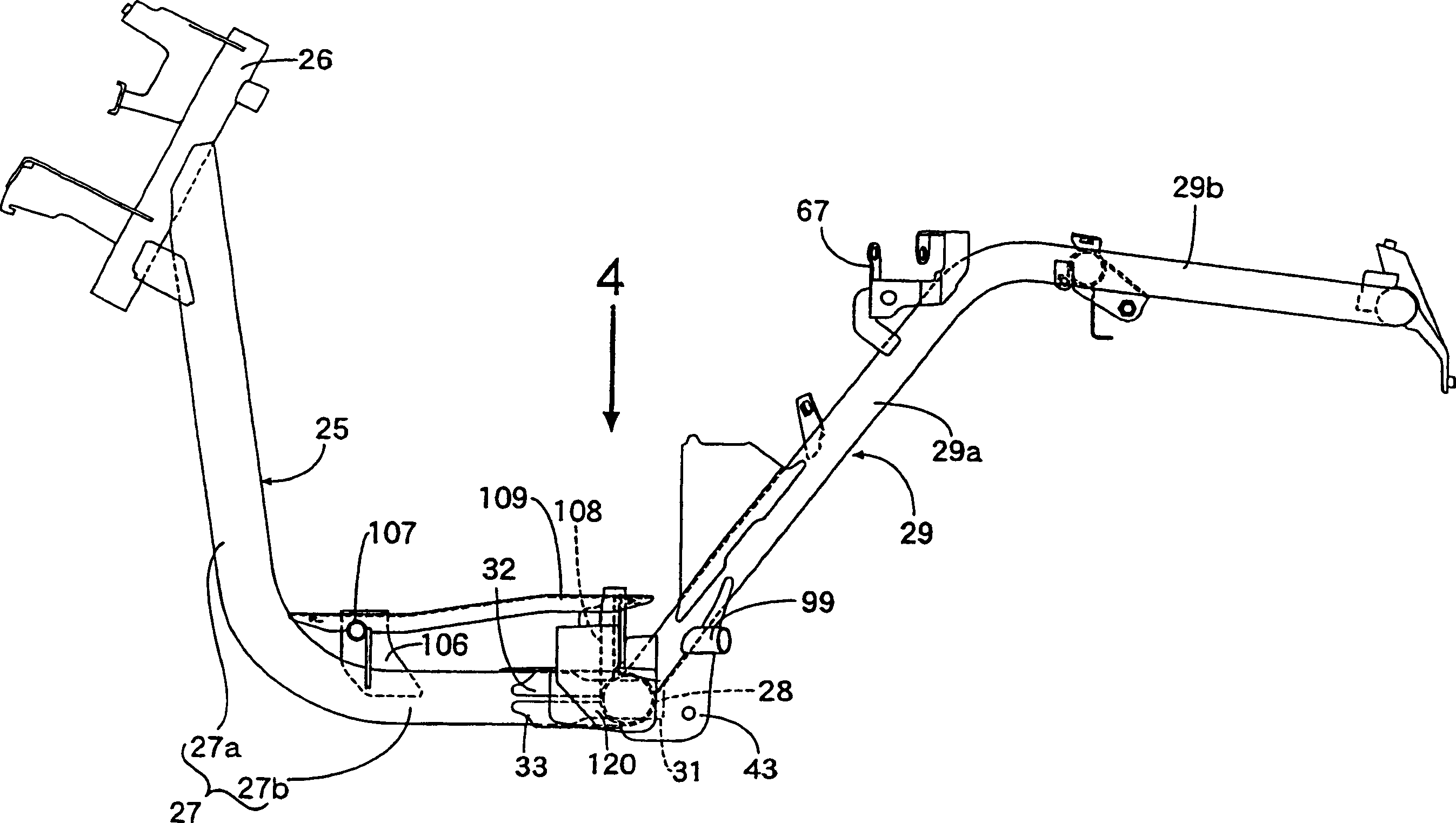 Secondary air supply device for motor-driven two wheeler