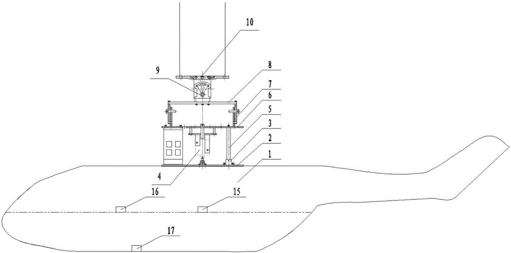 Rotor type aircraft water landing model test method
