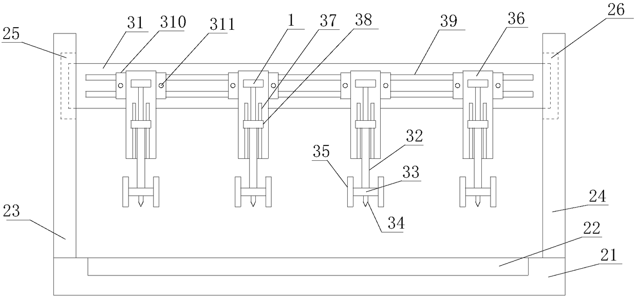 An automatic cutting device for printing cardboard processing