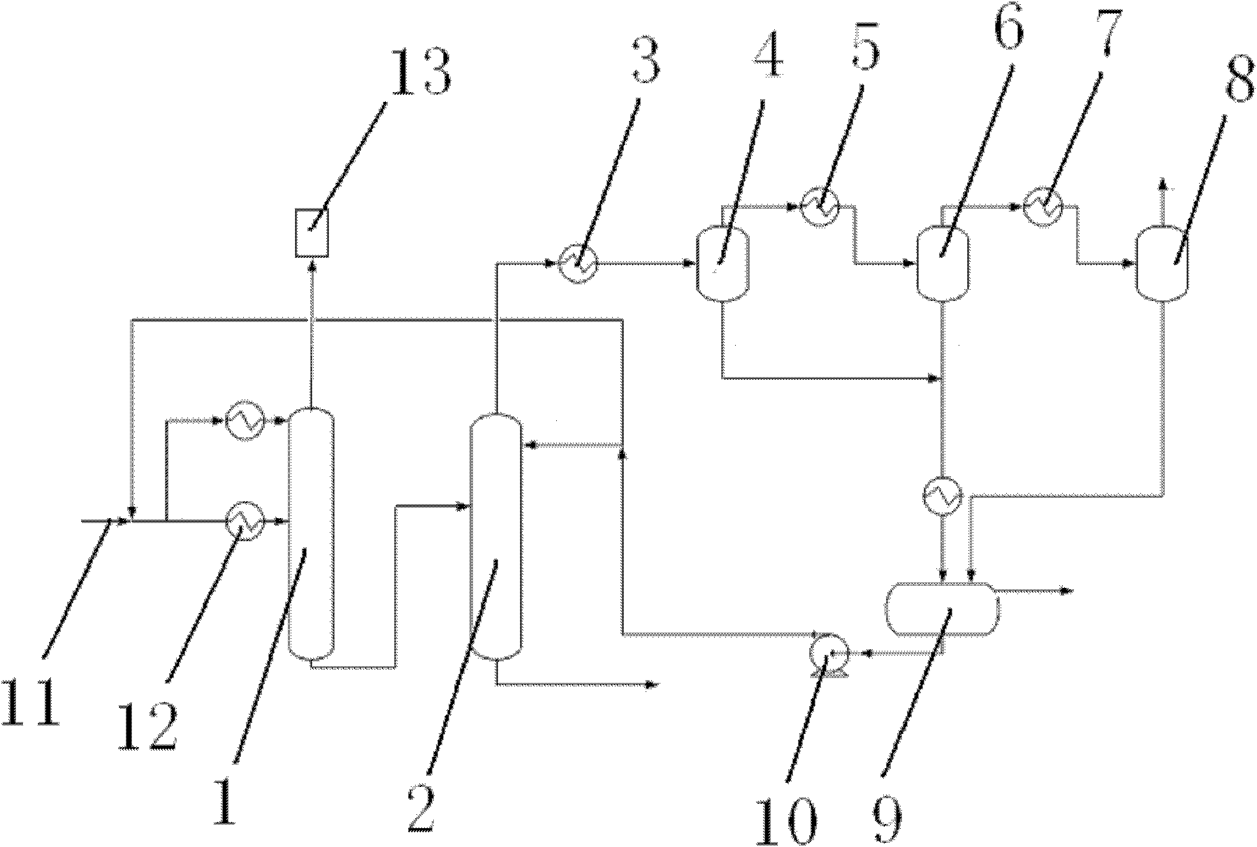 Method for treating waste water containing acid and ammonia