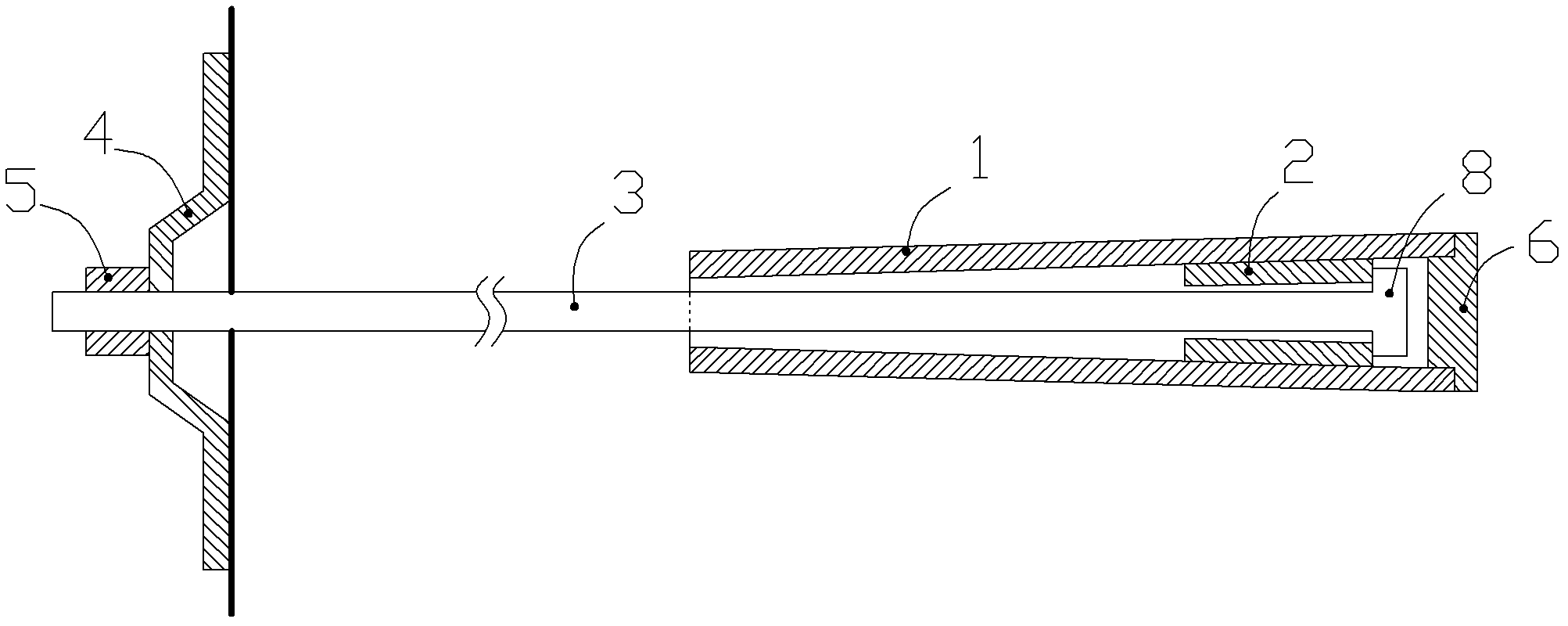 Continuous resistance-increasing deforming anchor rod