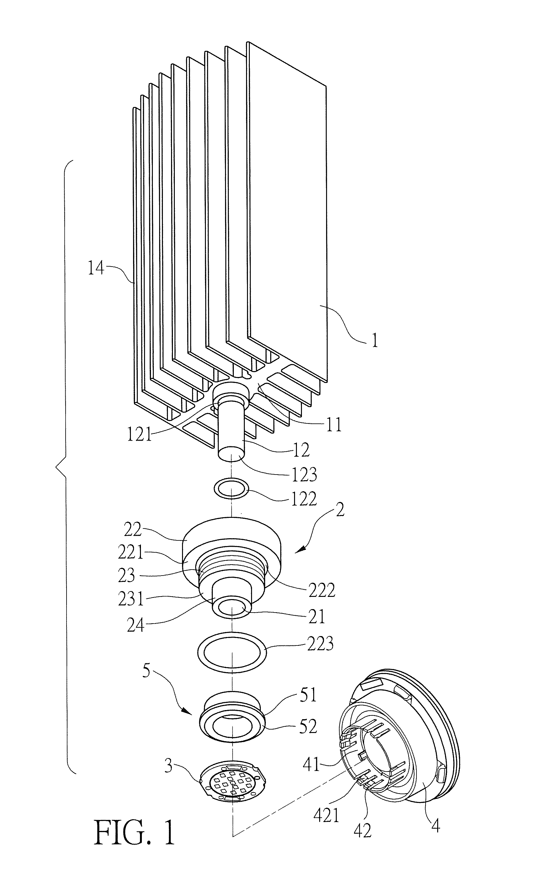 LED heat dissipation structure