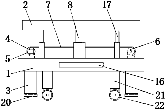 Conveying device with good flatness for straw plates