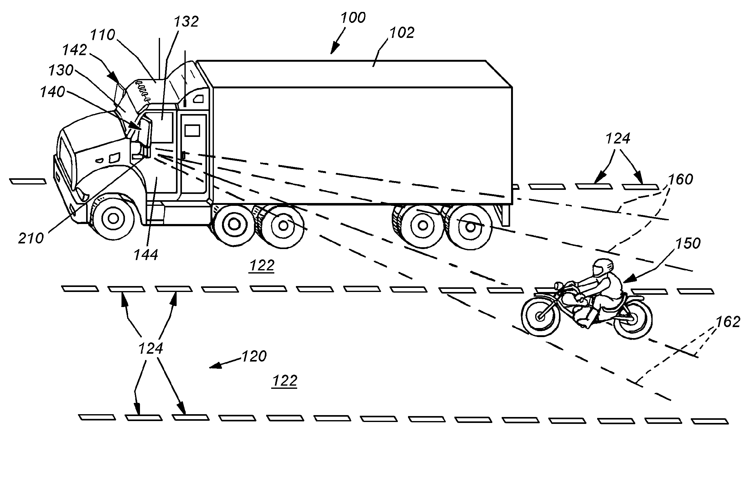 System and method for side vision detection of obstacles for vehicles