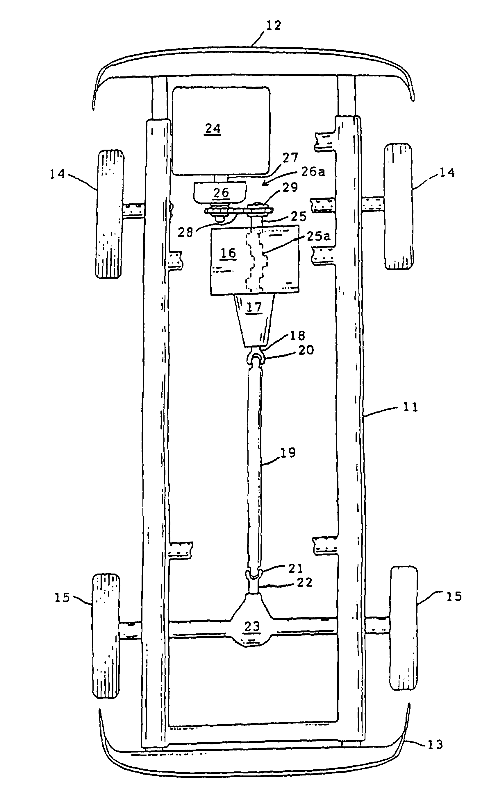 Vehicle with primary cruiser engine and auxiliary accelerator engine