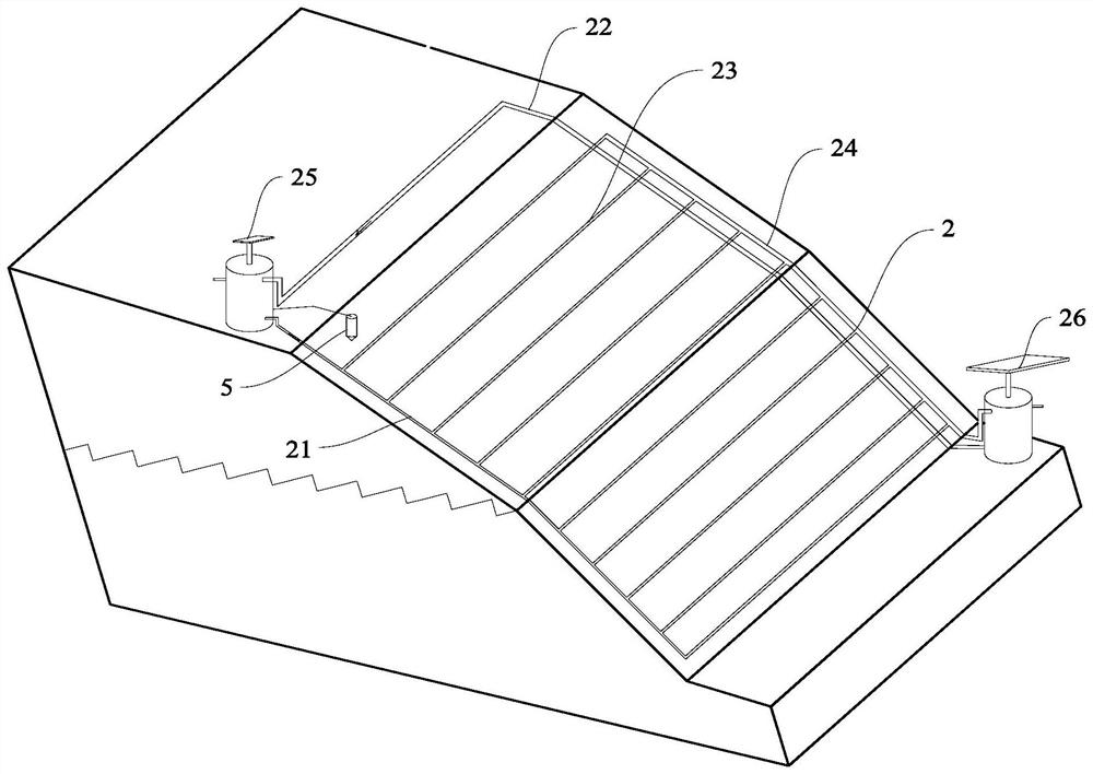 Side slope three-dimensional ecological protection and recovery structure