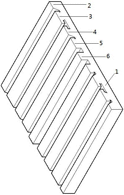 A plastic wood floor pedal