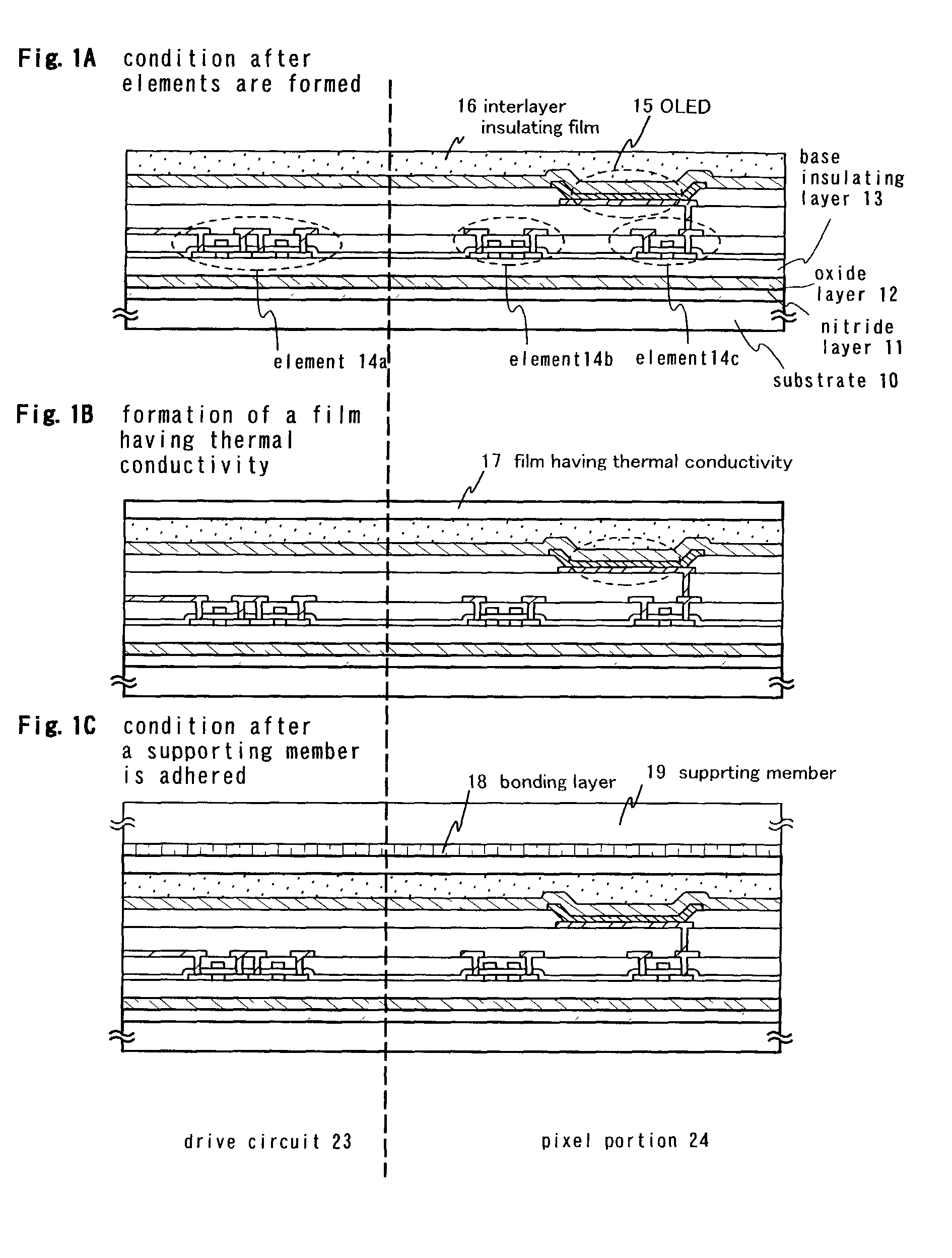 Light emitting device, semiconductor device, and method of fabricating the devices