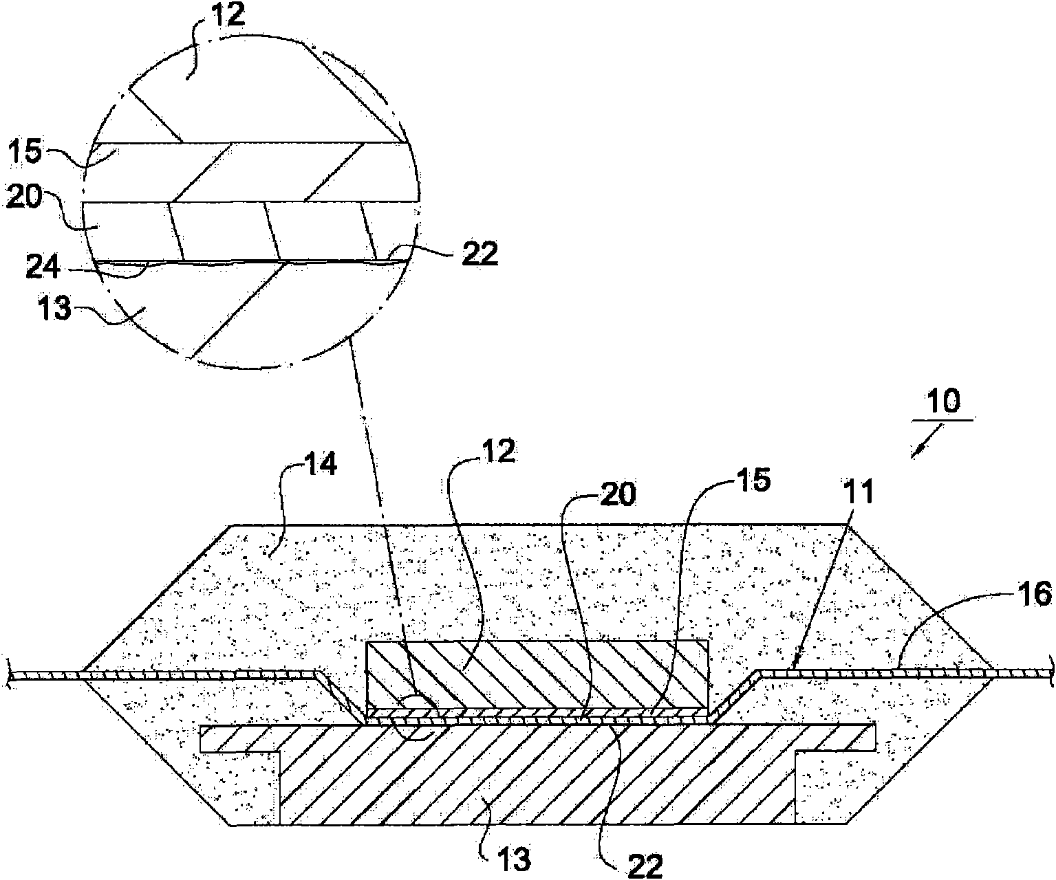 Semiconductor packaging structure and heat radiating fin thereof