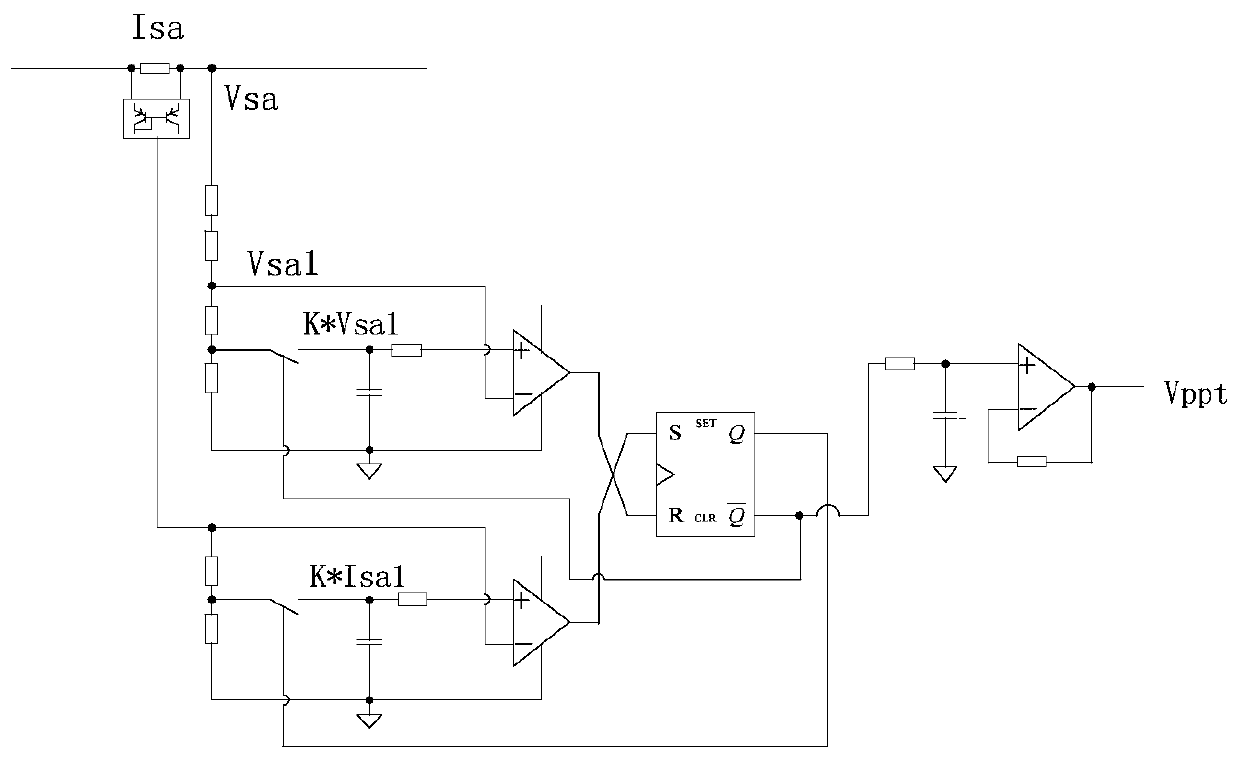 Maximum power tracking circuit control system of solar cell array for spacecraft