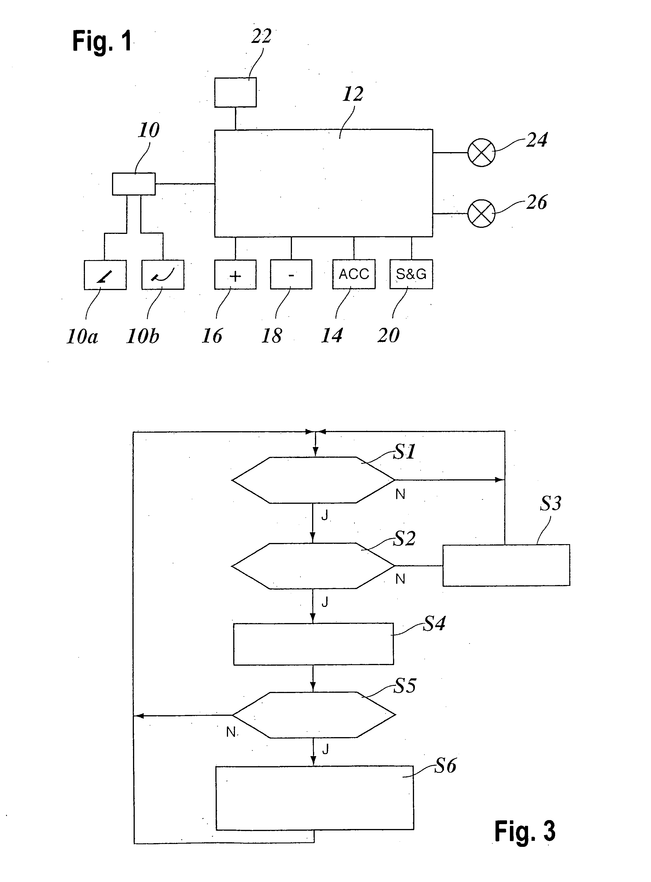 Cruise control system having a stop function
