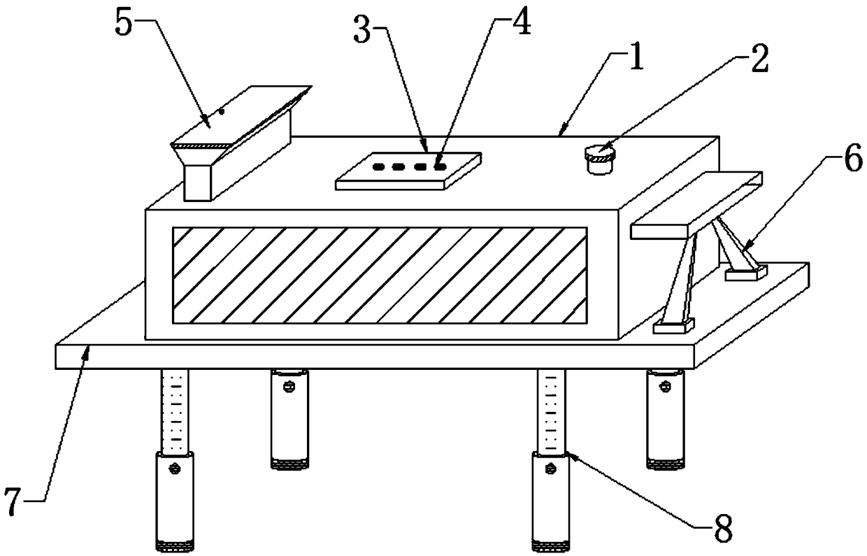 Water cooling device for processing fluoroplastic