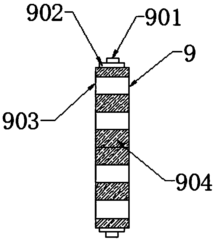 Water cooling device for processing fluoroplastic