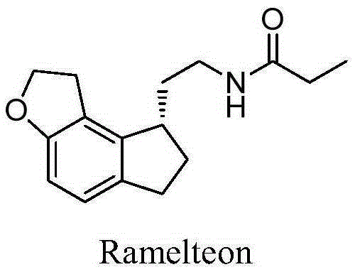 Method for preparing ramelteon intermediate by racemization