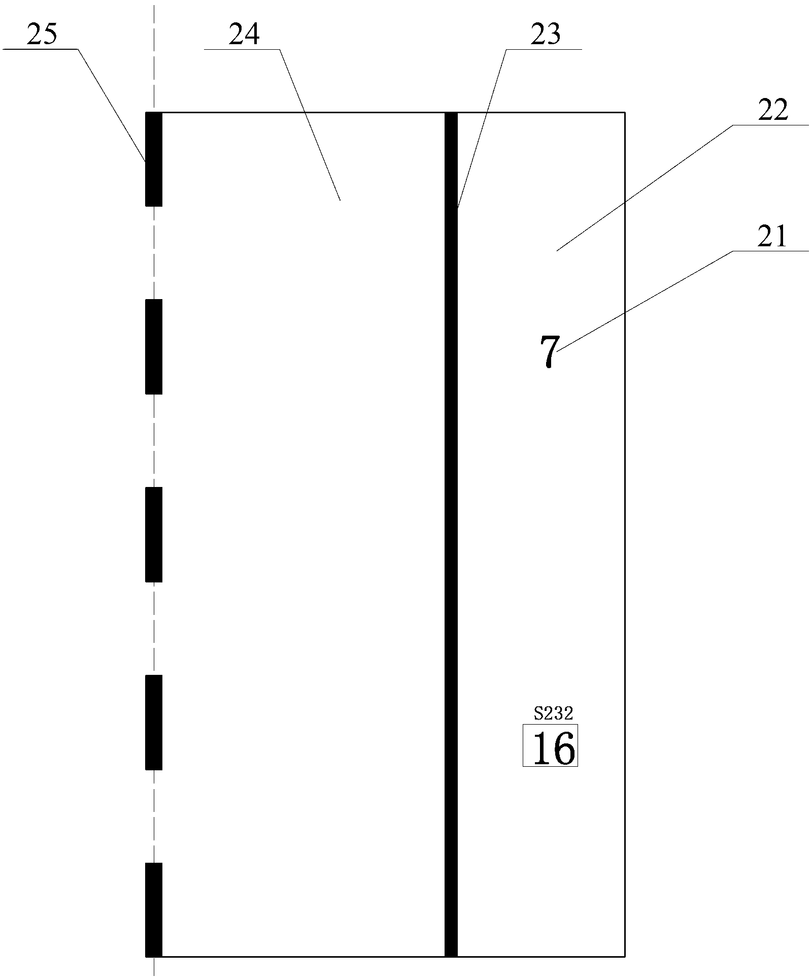 Highway, hectometer stake and construction methods for hectometer stake