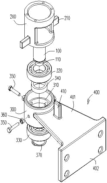 Steering support assembly of an electric steering electric tractor