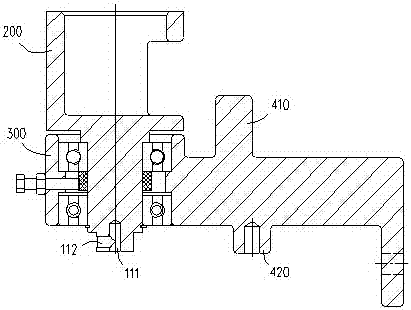 Steering support assembly of an electric steering electric tractor