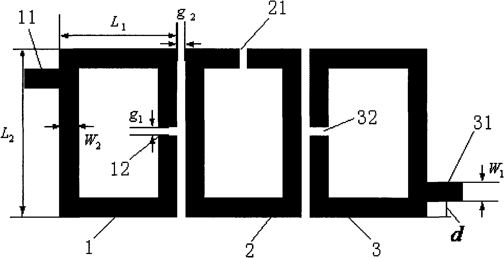 Band-pass filter capable of suppressing second harmonic