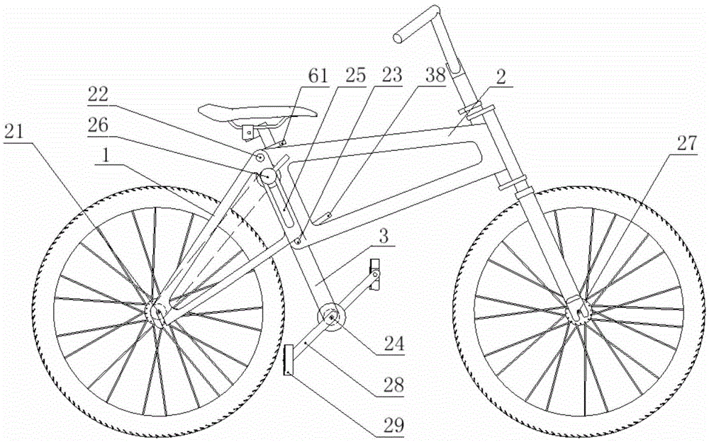 Multifunctional frame, bicycle and work method of bicycle