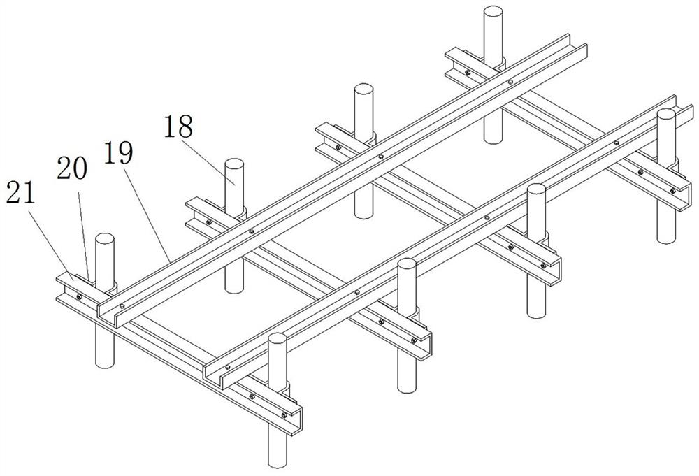 Guide rail type transport device for photovoltaic materials