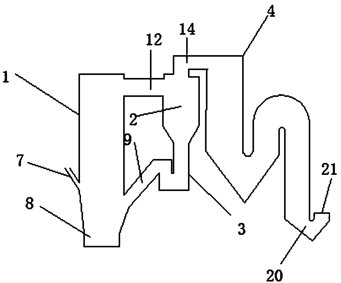 Single boiler drum horizontally-placing type chain grate spraying denitration corner tube boiler