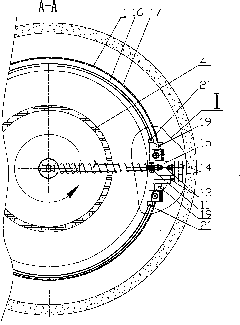 Anti-hardening, anti-freeze and anti-locking method and device for silo buried revolving spiral