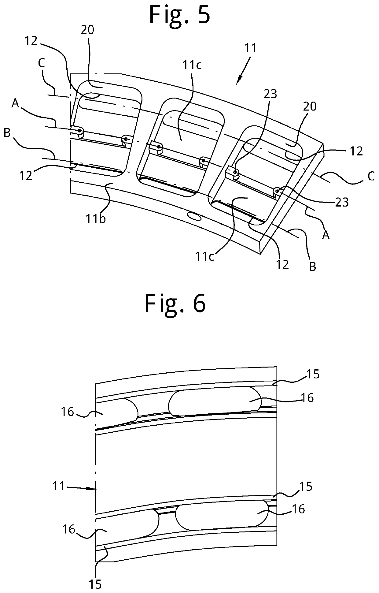 Improved modular structure curved magnetic guide for guiding the chain of a conveyor chain