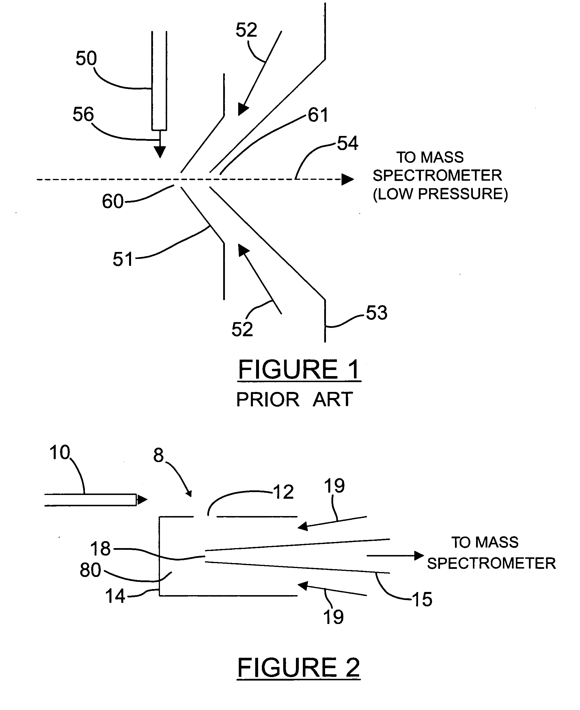 High sensitivity mass spectrometer interface for multiple ion sources