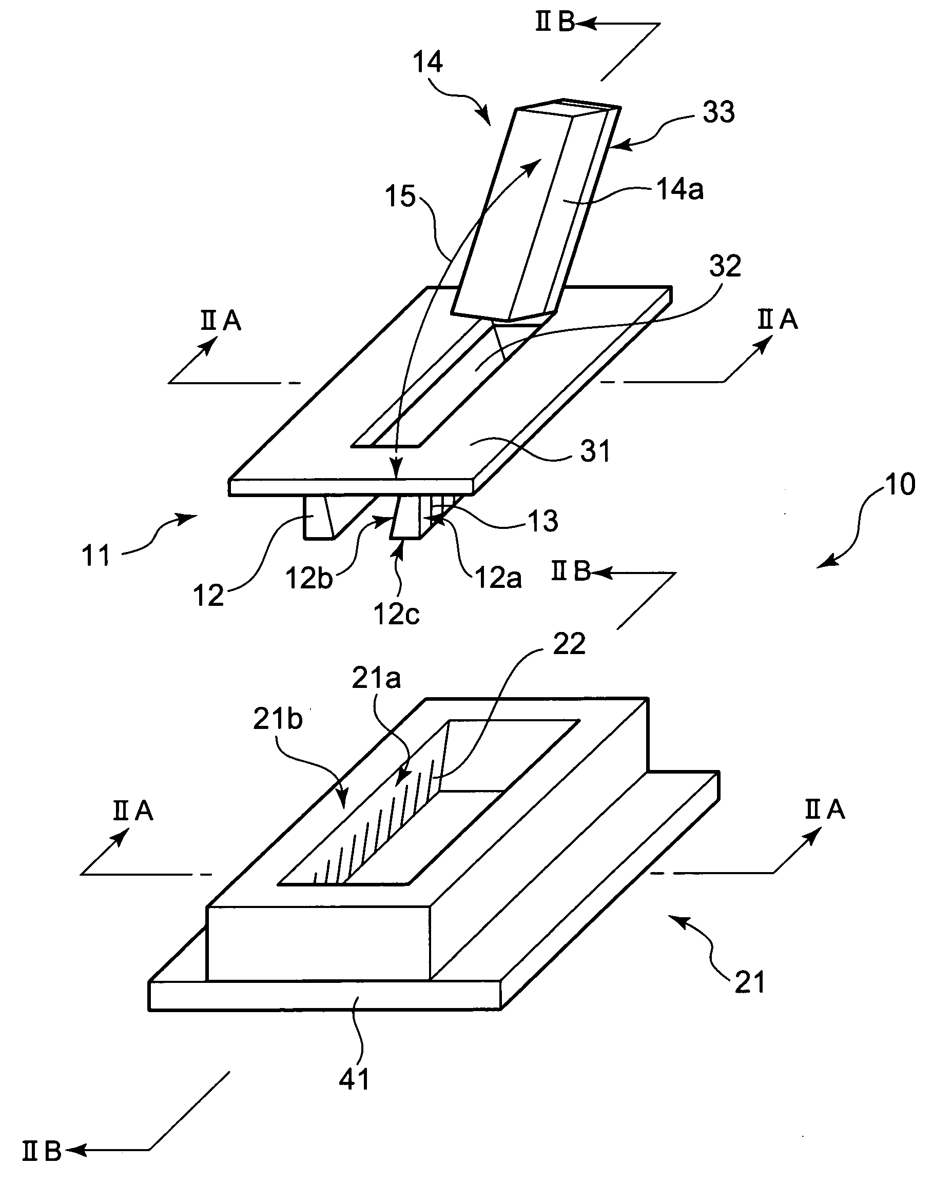 Connector and method of connecting the same