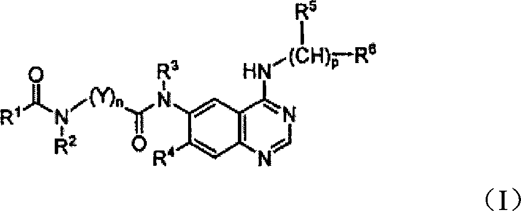 Quinazoline derivatives for inhibiting cancer cell growth and method for the preparation thereof