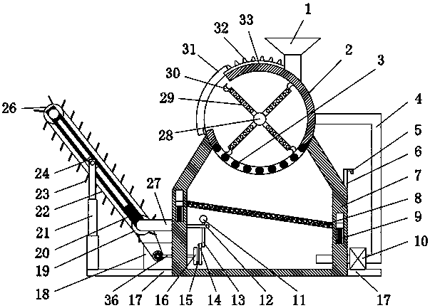 Gravel filtering device for coastal engineering construction