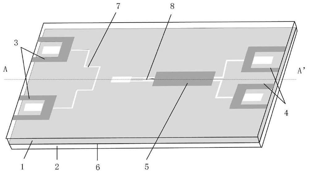 Slot line-based difference 90-degree Schiff-man phase shifter