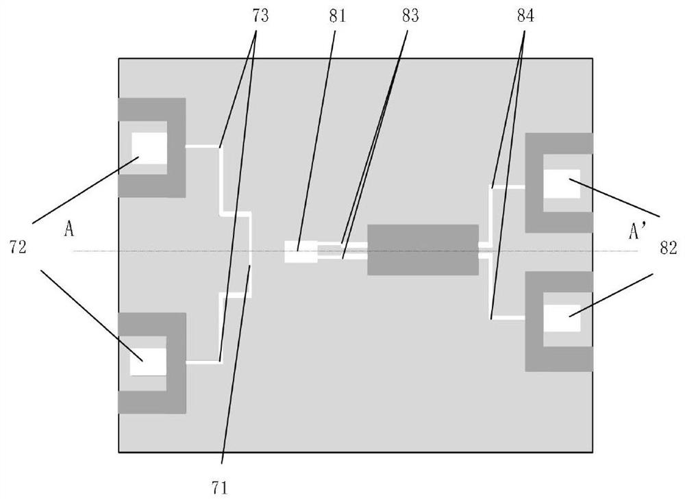 Slot line-based difference 90-degree Schiff-man phase shifter