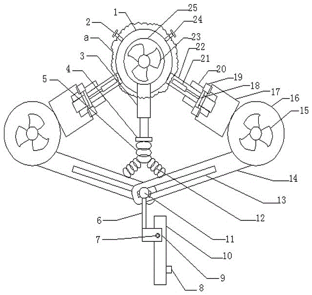 Propeller of rotational molding yacht